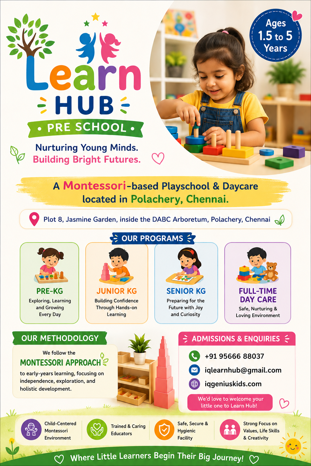 Children happily learning at LearnHub Preschool